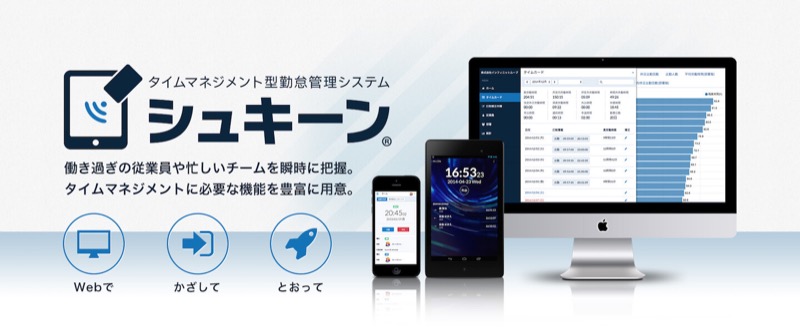 勤怠システムの画面